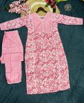 2FANCY RAYON SLUB PRINTED WITH MOTI AND LACE WORK TOP BOTTOM SET FESTIVE WEAR WHOLESALE PRICE ETHNIC GARMENT (15)