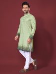 2NEW ARRIVAL RAYON COTTON CROCHET WORK KURTA PAYJAMA FESTIVE WEAR WHOLESALE PRICE ETHNIC GARMENT (12)