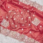 2RICH LOOK GOLD CRUSH EMBROIDERY CODDING AND SEQUENCE WORK SAREE WITH UNSTITCHED BLOUSE PARTY WEAR WHOLESALE PRICE ETHNIC GARMENT (4)