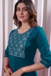 3FANCY VICHITRA SILK EMBROIDERY WORK TOP BOTTOM SET FESTIVE WEAR WHOLESALE PRICE ETHNIC GARMENT (3)