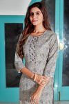 3NEW ARRIVAL COTTON BLEND FOIL PRINT AND MIRROR WORK TOP PANT SET CASUAL WEAR WHOLESALE PRICE ETHNIC GARMENT (19)