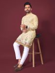 3NEW ARRIVAL RAYON COTTON CROCHET WORK KURTA PAYJAMA FESTIVE WEAR WHOLESALE PRICE ETHNIC GARMENT (10)