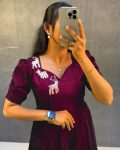 3NEW ARRIVAL VELVET HAND WORK ANARKALI GOWN FESTIVE WEAR WHOLESALE PRICE ETHNIC GARMENT (16)