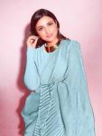5FANCY CHINON CRUSHED SAREE WITH UNSTITCHED BLOUSE PARTTY WEAR WHOLESALE PRICE ETHNIC GARMENT (15)
