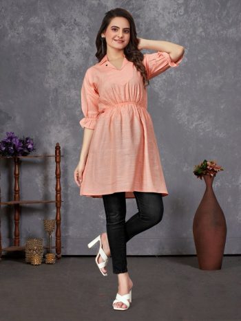 NEW ARRIVAL SLUB COTTON PLAIN  TOP PECH