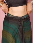 5NEW ARRIVAL SOFT NYLON THREE TONE COLOR SHADE READY TO WEAR SAREE WITH UNSTITCHED BLOUSE CASUAL WEAR WHOLESALE PRICE ETHNIC GARMENT (12)
