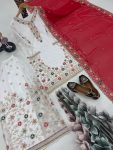 ATTRACRIVE GEORGETTE EMBROIDERY SEQUENCE TOP PALAZZO WITH DUPATTA PARTY WEAR WHOLESALE PRICE ETHNIC GARMENT (14)