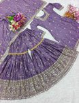 ATTRACTIVE CHINON SILK EMBROIDERY SEQUENCE WORK TOP SHARARA WITH DUPATTA PARTY WEAR WHOLESALE PRICE ETHNIC GARMENT (6)