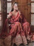 ATTRACTIVE CHINON SILK EMBROIDERY SEQUENCE WORK TOP SHARARA WITH DUPATTA PARTY WEAR WHOLESALE PRICE ETHNIC GARMENT (4)