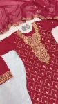ATTRACTIVE GEOREGTTE EMBROIDERI ZARI SEQUENCE WORK TOP BOTTOM WITH DUPATTA PARTY WEAR WHOLESALE PRICE ETHNIC GARMENT (4)