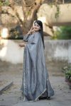 ATTRACTIVE GOLD CRUSH PLAIN LACE WORK GOWN WITH DUPATTA PARTY WEAR WHOLESALE PRICE ETHNIC GARMENT (2)