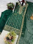 ATTRACTIVE JIMMY CHOO EMBROIDERY SEQUENCE THREAD WORK TOP BOTTOM WITH DUPATTA PARTY WEAR WHOLESALE PRICE ETHNIC GARMENT (4)