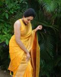 ATTRACTIVE LICHI SILK WEAVING WORK SAREE WITH UNSTITCHED BLOUSE PARTY WEAR WHOLESALE PRICE ETHNIC GARMENT (6)
