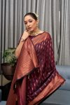 DESIGNER BANARASI SOFT SILK WEAVING WORK SAREE WITH UNSTITCHED BLOUSE PARTY WEAR WHOLESALE PRICE ETHNIC GARMENT (2)