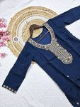 DESIGNER CHANDERI SILK BEADS HANDWORK TOP BOTTOM WITH PRINTED DUPATTA PARTY WEAR WHOLESALE PRICE ETHNIC GARMENT (5)