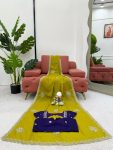 DESIGNER CHIFFON THREAD EMBROIDERY WORK SAREE WITH UNSTITCHED BLOUSE PARTY WEAR WHOLESALE PRICE ETHNIC GARMENT (8)