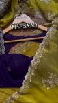 DESIGNER CHIFFON THREAD EMBROIDERY WORK SAREE WITH UNSTITCHED BLOUSE PARTY WEAR WHOLESALE PRICE ETHNIC GARMENT (8)
