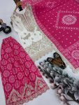 DESIGNER CHINON EMBROIDERY SEQUENCE CODING MIRROR HAND WORK TOP PALAZZO WITH DUPATTA PARTY WEAR WHOLESALE PRICE ETHNIC GARMENT (5)