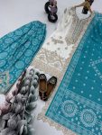 DESIGNER CHINON EMBROIDERY SEQUENCE CODING MIRROR HAND WORK TOP PALAZZO WITH DUPATTA PARTY WEAR WHOLESALE PRICE ETHNIC GARMENT (3)