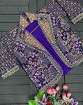 DESIGNER CHINON EMBROIDERY SEQUENCE WORK BLOUSE PALAZZO WITH KOTI PARTY WEAR WHOLESALE PRICE ETHNIC GARMENT (9)