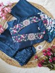 DESIGNER CHINON EMBROIDERY SEQUENCE WORK TOP BOTTOM WITH DUPATTA PARTY WEAR WHOLESALE PRICE ETHNIC GARMENT (3)