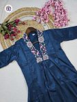 DESIGNER CHINON EMBROIDERY SEQUENCE WORK TOP BOTTOM WITH DUPATTA PARTY WEAR WHOLESALE PRICE ETHNIC GARMENT (3)