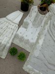 DESIGNER CHINON EMBROIDERY SEQUENCE WORK TOP SHARARA WITH DUPATTA PARTY WEAR WHOLESALE PRICE ETHNIC GARMENT (4)