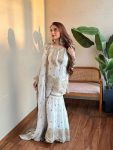 DESIGNER CHINON EMBROIDERY SEQUENCE WORK TOP SHARARA WITH DUPATTA PARTY WEAR WHOLESALE PRICE ETHNIC GARMENT (4)