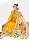 DESIGNER CHINON EMBROIDERY WORK TOP BOTTOM WITH DUPATTA FESTIVE WEAR WHOLESALE PRICE ETHNIC GARMENT (3)