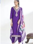 DESIGNER CHINON EMBROIDERY WORK TOP BOTTOM WITH DUPATTA FESTIVE WEAR WHOLESALE PRICE ETHNIC GARMENT (7)