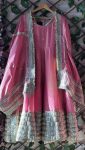 DESIGNER CHINON EMBROIDERY ZARI CODING SEQUENCE WORK GOWN BOTTOM WITH DUPATTA PARTY WEAR WHOLESALE PRICE ETHNIC GARMENT (8)
