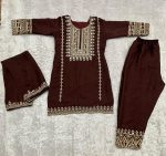 DESIGNER CHINON MULT SEQUENCE WORK TOP BOTTOM WITH DUPATTA PARTY WEAR WHOLESALE PRICE ETHNIC GARMENT (2)