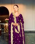 DESIGNER CHINON SEQUENCE EMBROIDERY WORK GOWN BOTTOM WITH DUPATTA PARTY WEAR WHOLESALE PRICE ETHNIC GARMENT (5)