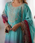 DESIGNER CHINON SILK CODING EMBROIDERY MOTI WORK TOP SHARARA WITH DUPATTA PARTY WEAR WHOLESALE PRICE ETHNIC GARMENT (4)
