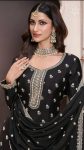 DESIGNER CHINON SILK EMBROIDERY AND SEQUENCE WORK TOP PALAZZO WITH DUPATTA FESTIVE WEAR WHOLESALE PRICE ETHNIC GARMENT (9)