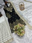 DESIGNER CHINON SILK EMBROIDERY AND SEQUENCE WORK WITH RIVET MOTI WORK TOP PALAZZO WITH DUPATTA FESTIVE WEAR WHOLESALE PRICE ETHNIC GARMENT (5)