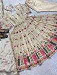 DESIGNER CHINON SILK EMBROIDERY SEQUENCE WORK GOWN BOTTOM WITH DUPATTA PARTY WEAR WHOLESALE PRICE ETHNIC GARMENT (6)