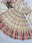DESIGNER CHINON SILK EMBROIDERY SEQUENCE WORK GOWN BOTTOM WITH DUPATTA PARTY WEAR WHOLESALE PRICE ETHNIC GARMENT (6)