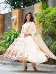DESIGNER CHINON SILK EMBROIDERY SEQUENCE WORK GOWN BOTTOM WITH DUPATTA PARTY WEAR WHOLESALE PRICE ETHNIC GARMENT (6)