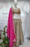 DESIGNER CHINON SILK EMBROIDERY SEQUENCE WORK LEHENGA CHOLI WITH DUPATTA PARTY WEAR WHOLESALE PRICE ETHNIC GARMENT (1)