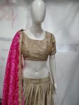 DESIGNER CHINON SILK EMBROIDERY SEQUENCE WORK LEHENGA CHOLI WITH DUPATTA PARTY WEAR WHOLESALE PRICE ETHNIC GARMENT (1)