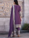 DESIGNER CHINON SILK EMBROIDERY SEQUENCE WORK TOP PALAZZO WITH DUPATTA PARTY WEAR WHOLESALE PRICE ETHNIC GARMENT (4)