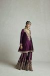 DESIGNER CHINON SILK SEQUENCE EMBROIDERY LACE WORK TOP PALAZZO WITH DUPATTA PARTY WEAR WHOLESALE PRICE ETHNIC GARMENT (9)