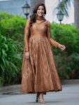 DESIGNER CHINON SILK SEQUENCE EMBROIDERY WORK ANARKALI GOWN BOTTOM WITH DUPATTA FESTIVE WEAR WHOLESALE PRICE ETHNIC GARMENT (3)