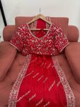 DESIGNER CHINON SILK THREAD AND SEQUENCE WORK SAREE WITH UNSTITCHED BLOUSE PARTY WEAR WHOLESALE PRICE ETHNIC GARMENT (3)