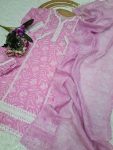 DESIGNER COTTON PRINTED THREAD EMBROIDERY WORK TOP BOTTOM WITH DUPATTA PARTY WEAR WHOLESALE PRICE ETHNIC GARMENT (6)