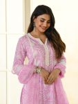 DESIGNER COTTON PRINTED THREAD EMBROIDERY WORK TOP BOTTOM WITH DUPATTA PARTY WEAR WHOLESALE PRICE ETHNIC GARMENT (6)