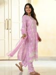 DESIGNER COTTON PRINTED THREAD EMBROIDERY WORK TOP BOTTOM WITH DUPATTA PARTY WEAR WHOLESALE PRICE ETHNIC GARMENT (6)