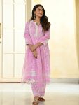 DESIGNER COTTON PRINTED THREAD EMBROIDERY WORK TOP BOTTOM WITH DUPATTA PARTY WEAR WHOLESALE PRICE ETHNIC GARMENT (6)