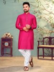 DESIGNER COTTON SEQUENCE WORK MEN'S KURTA WITH PAYJAMA RANI